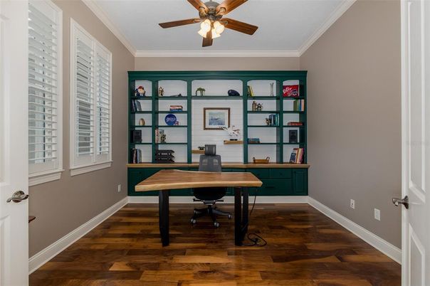 Home Office, Interior, Wood Texture Flooring