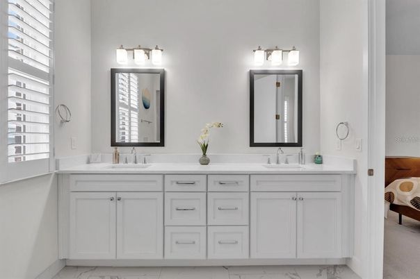 Bathroom, Dual Sink Vanities, Interior, Marble