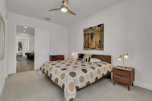 Bedroom, Interior, Recessed Lighting