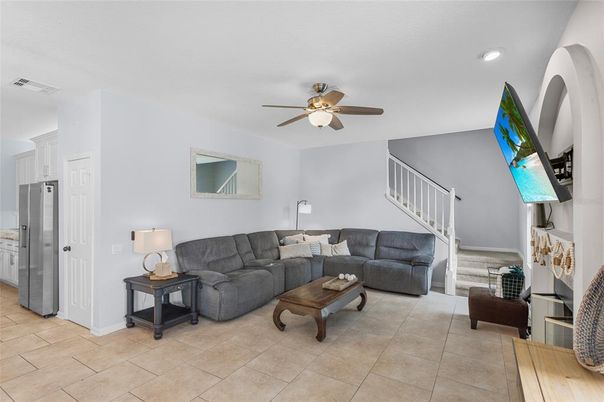 Interior, Living room, Recessed Lighting