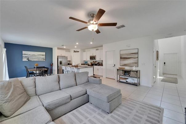 Dining room, Interior, Kitchen, Living room, Recessed Lighting