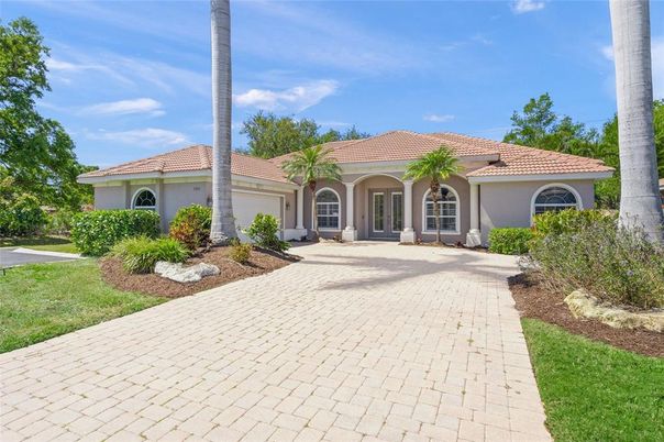 Attached, Backyard, Exterior, Facade, Mediterranean