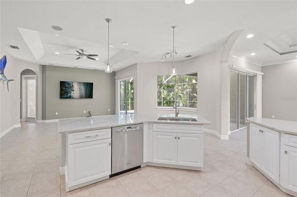 Interior, Kitchen, Pendant Lights, Recessed Lighting