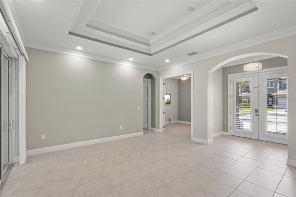 Empty room, Interior, Recessed Lighting