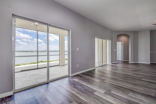 Empty room, Interior, Water, Wood Texture Flooring
