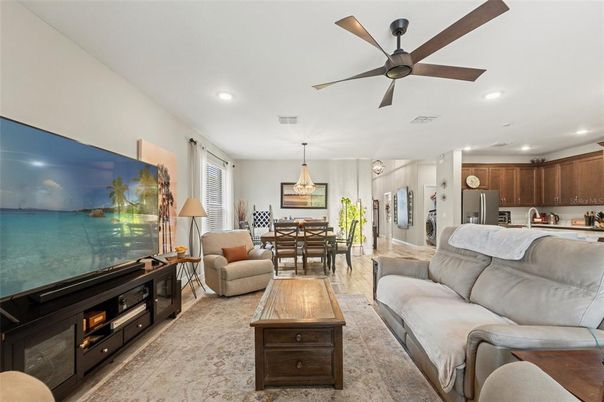 Dining room, Interior, Kitchen, Living room, Pendant Lights, Recessed Lighting