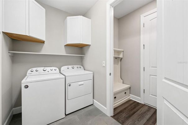 Interior, Utility Closets, Washer, Wood Texture Flooring