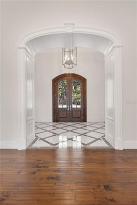 Chandelier, Interior, Marble, Pendant Lights, Wood Texture Flooring
