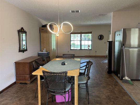 Dining room, Interior, Pendant Lights