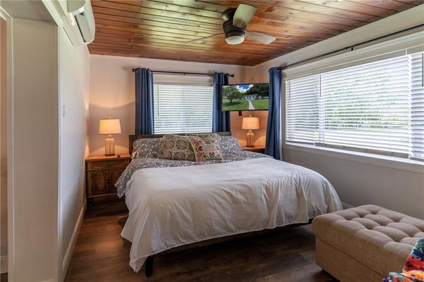 Bedroom, Interior, Wooden Ceilings, Wood Texture Flooring