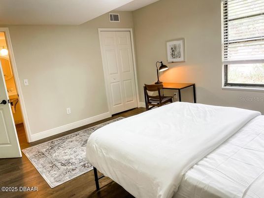 Bedroom, Home Office, Interior, Wood Texture Flooring