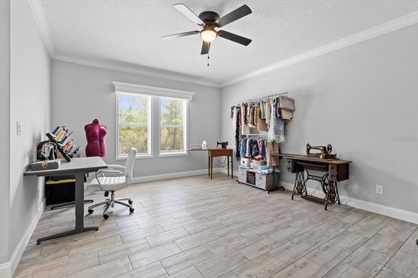 Home Office, Interior, Wood Texture Flooring