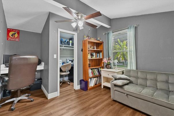 Home Office, Interior, Wood Texture Flooring