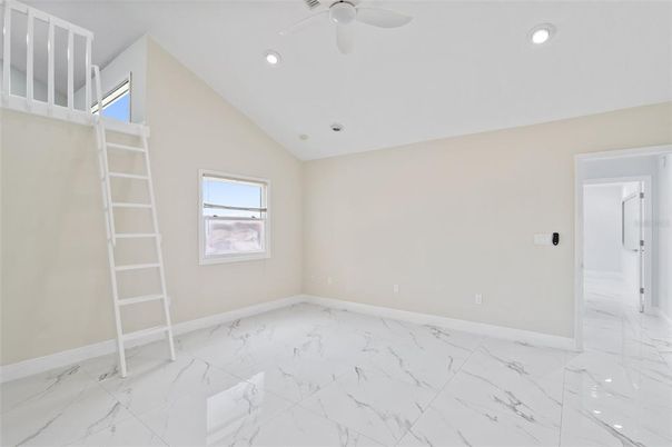 Empty room, Interior, Marble, Recessed Lighting