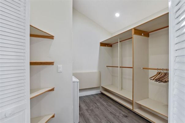Interior, Recessed Lighting, Walk-in Closets, Wood Texture Flooring