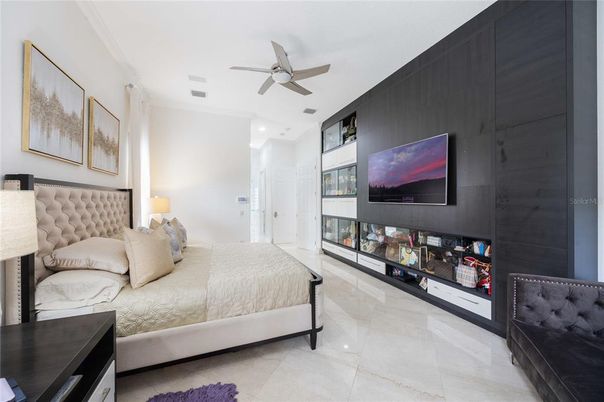 Bedroom, Interior, Recessed Lighting