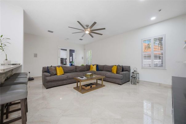 Interior, Living room, Recessed Lighting