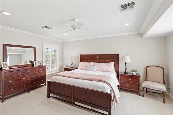 Bedroom, Interior, Recessed Lighting