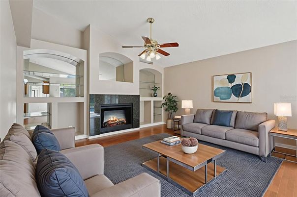 Fireplace, Interior, Living room, Wood Texture Flooring
