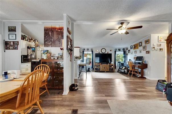 Dining room, Interior, Wood Texture Flooring