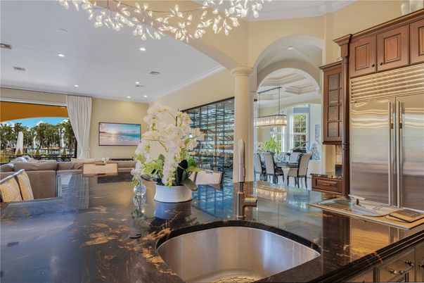 Dining room, Interior, Kitchen, Living room, Recessed Lighting, Stainless Steel Appliances