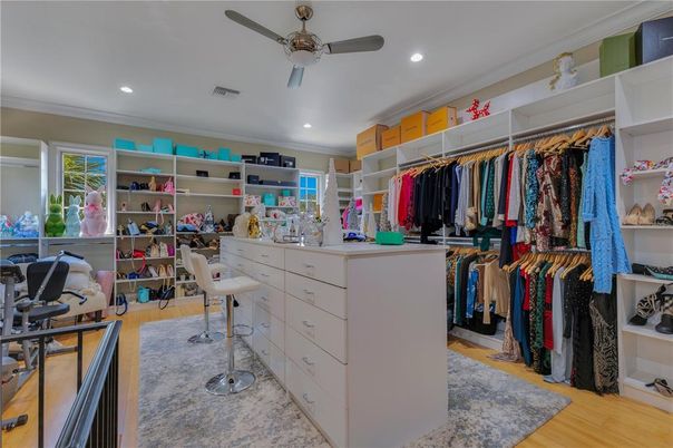Interior, Recessed Lighting, Walk-in Closets, Wood Texture Flooring
