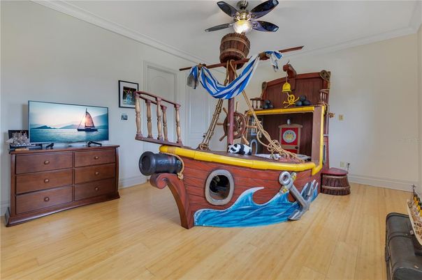 Interior, Playground, Wood Texture Flooring
