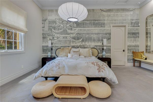 Bedroom, Interior, Pendant Lights