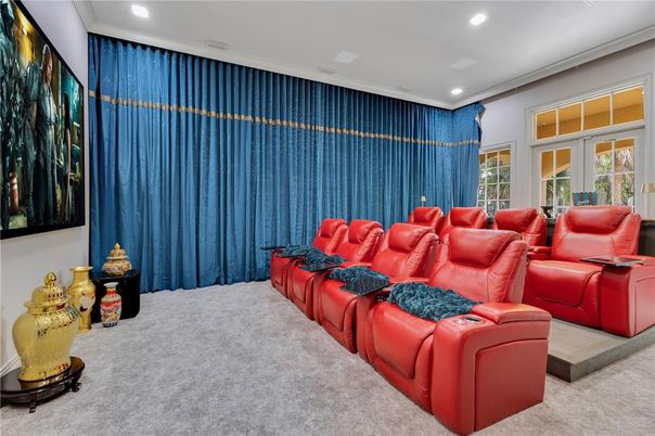 Home Theatre Room, Interior, Recessed Lighting, Theatre Room