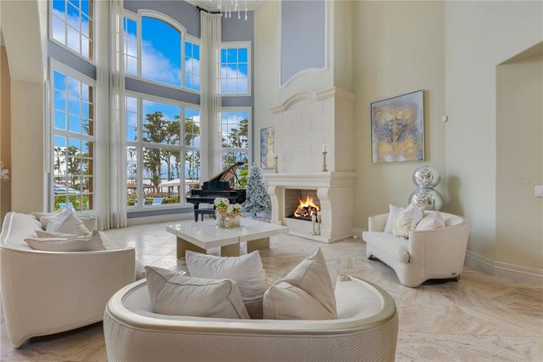Fireplace, Interior, Living room, Piano