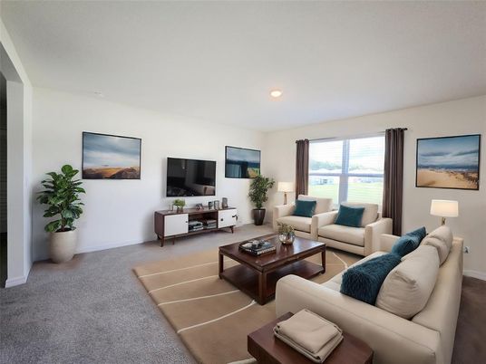 Interior, Living room, Recessed Lighting