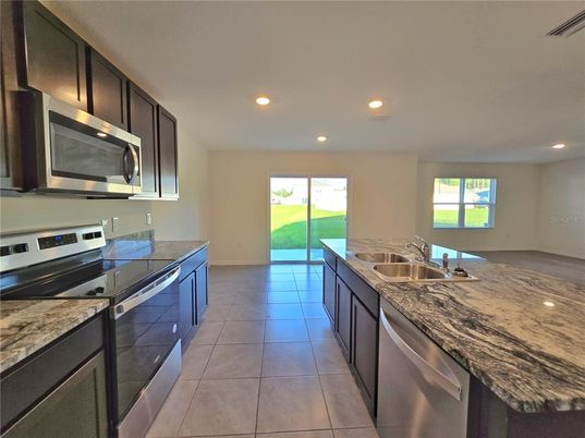 Interior, Kitchen, Recessed Lighting, Stainless Steel Appliances