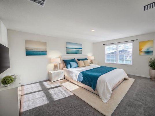 Bedroom, Interior, Recessed Lighting