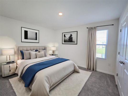 Bedroom, Interior, Recessed Lighting