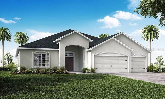 Attached, Exterior, Facade, Ranch