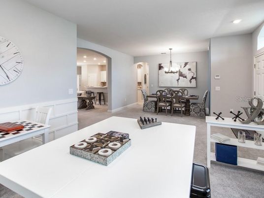 Chandelier, Dining room, Interior, Kitchen, Recessed Lighting