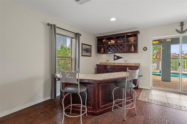Interior, Recessed Lighting, Wood Texture Flooring
