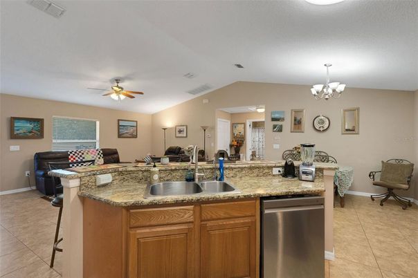 Chandelier, Interior, Kitchen