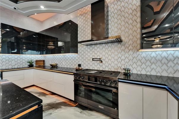 Interior, Kitchen, Recessed Lighting, Stainless Steel Appliances