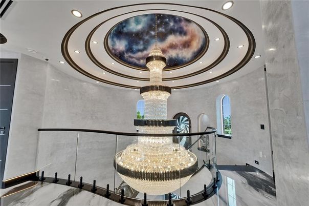Chandelier, Interior, Recessed Lighting