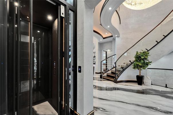 Elevator, Interior, Recessed Lighting