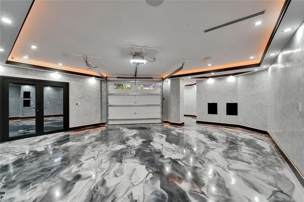 Garage, Interior, Marble, Recessed Lighting