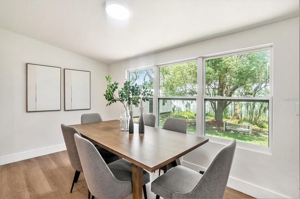 Dining room, Interior, Wood Texture Flooring