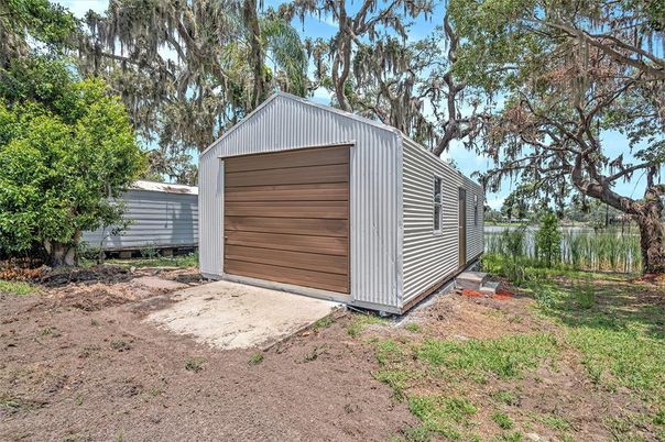 Backyard, Detached Garage, Exterior