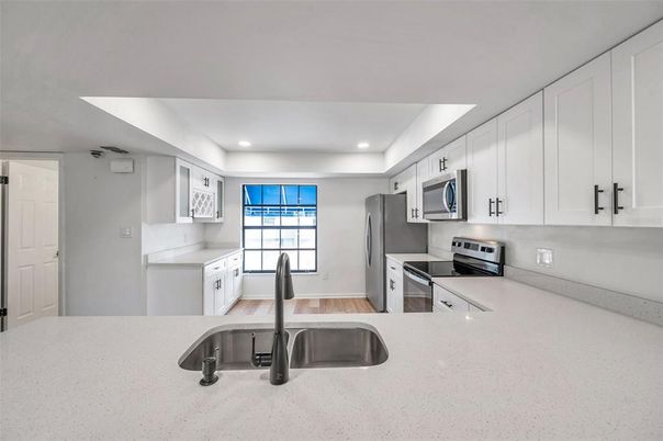 Interior, Kitchen, Recessed Lighting, Stainless Steel Appliances