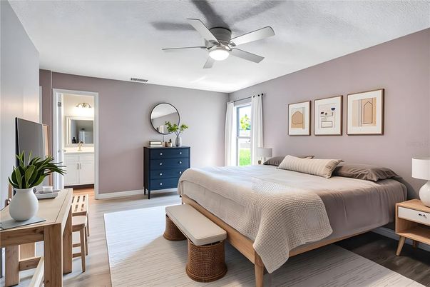 Bedroom, Interior, Wood Texture Flooring