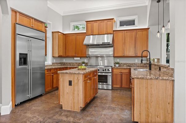 Interior, Kitchen, Pendant Lights, Stainless Steel Appliances