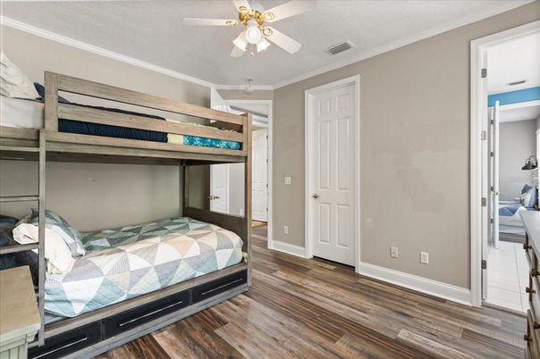 Bedroom, Interior, Wood Texture Flooring