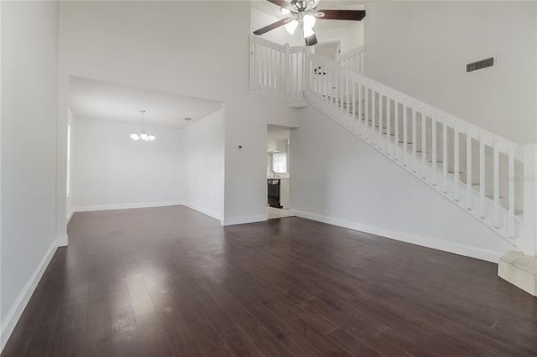 Chandelier, Interior, Wood Texture Flooring