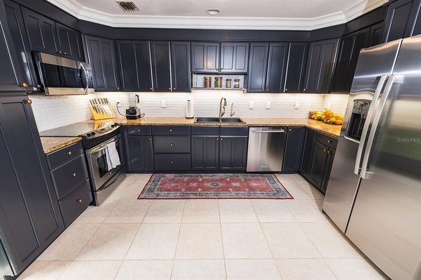 Interior, Kitchen, Recessed Lighting, Stainless Steel Appliances